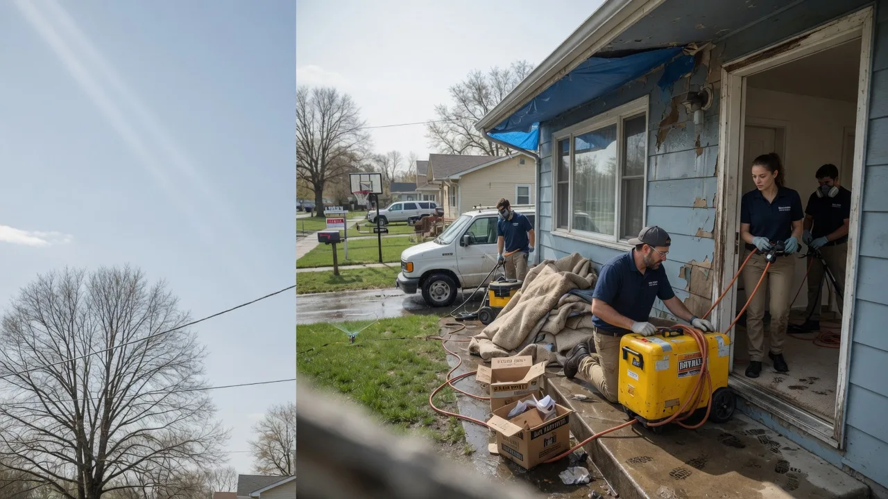 Basement Flood Cleanup in Burnettsville, IN near me